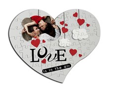 Foto puzzle cuore A4 San Valentino