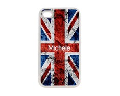 Cover in silicone iPhone 4-4s grafica inglese