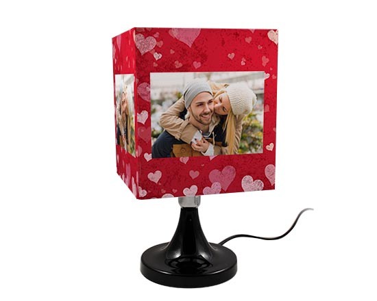 Lampada Quadrata Rotante Full hearts