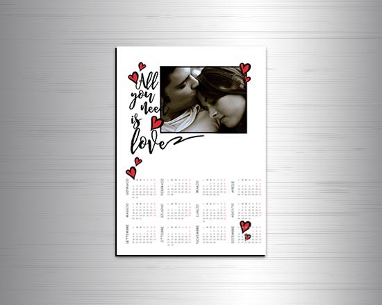 Calendario magnetico A4 Need love
