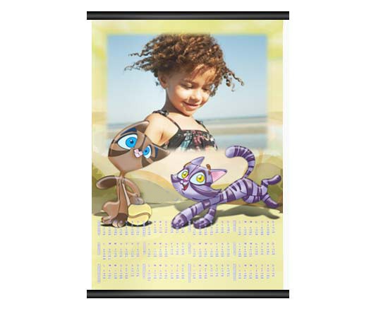 Calendario A3 pagina singola Lovely cats
