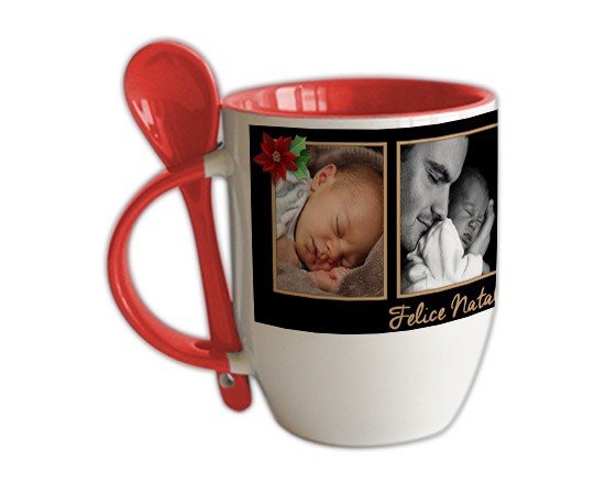 Tazza con Cucchiaino Black Christmas