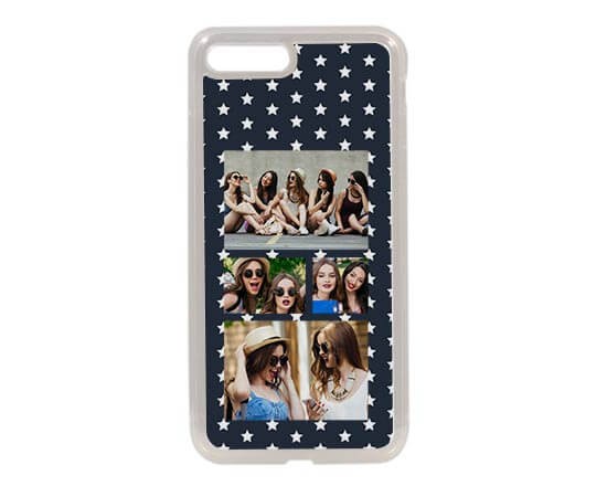 Cover in Silicone iPhone 8 Plus Stars