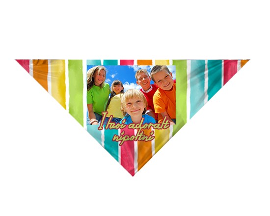 Foulard in raso Arcobaleno