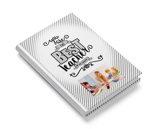Agenda personalizzata con grafica per la maestra