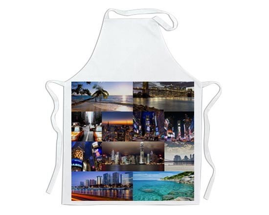 Grembiule collage con 11 riquadri da personalizzare con le tue foto