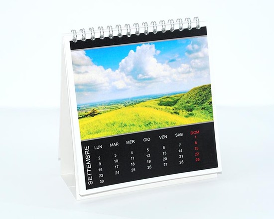 Calendario da tavolo Basic black