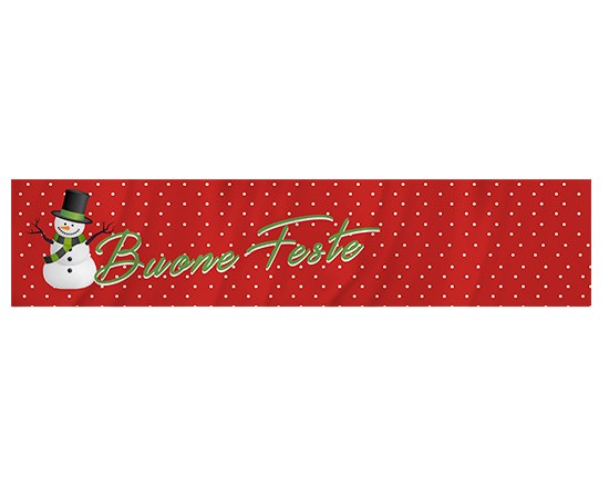 Sciarpa in Pile Christmas in red