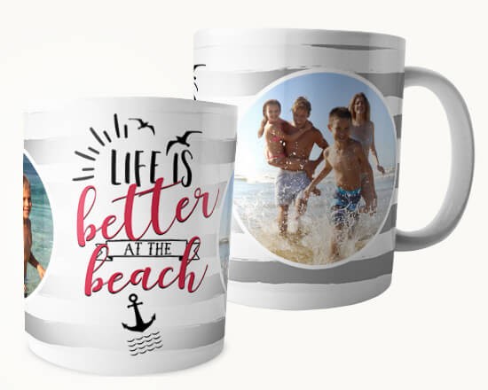 Tazza panoramica con grafica estiva