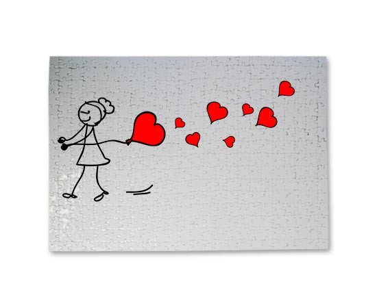 Il tuo puzzle viene personalizzato da questo effetto cartoon