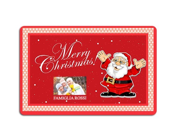 Il tappeto personalizzato con il Babbo Natale