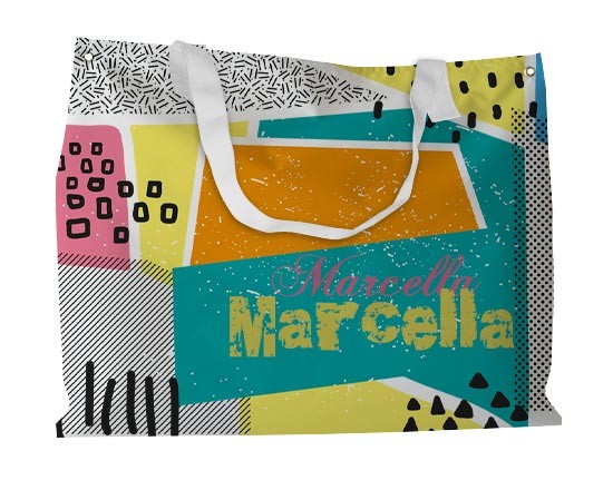 Una borsa mare colorata e stilizzata