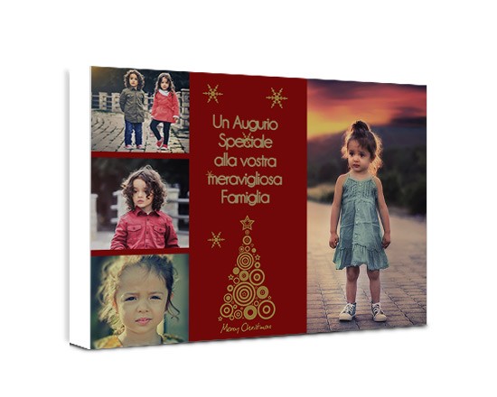 L'albero di Natale per la tua tela