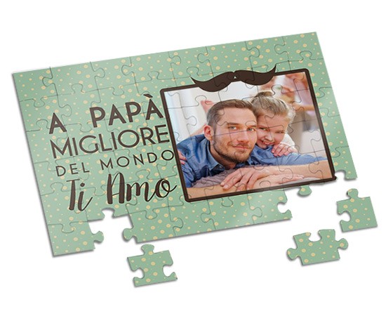 Puzzle A4 Papà ti amo