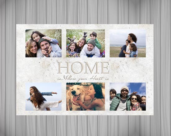 Poster collage White home