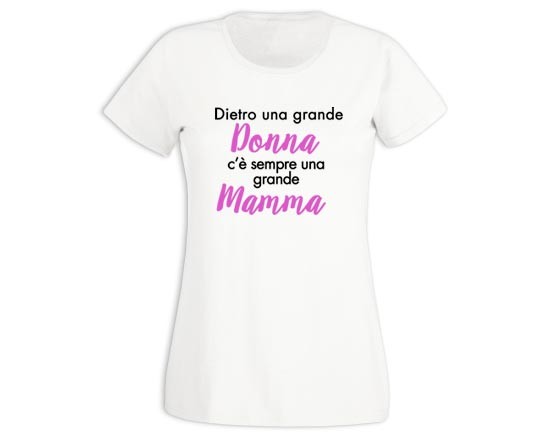 T-shirt donna in cotone Donna e mamma