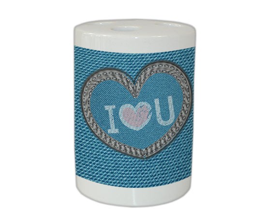 Portaspazzolino Love jeans