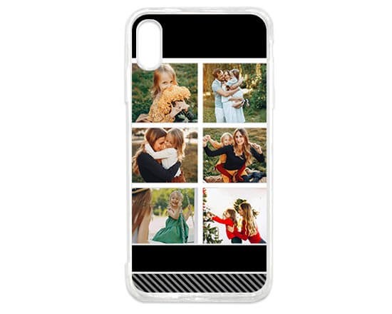 Cover in Silicone iPhone Xs 6 Collage