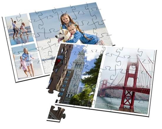 Puzzle in Legno Small Collage