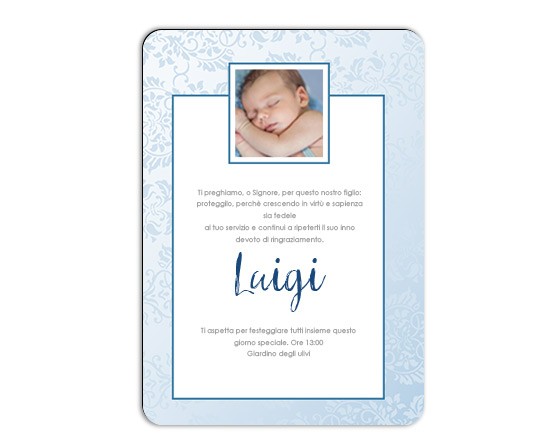 Calamita rettangolare con cornice blu
