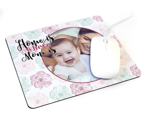 Tappetino mouse rettangolare Home is mom