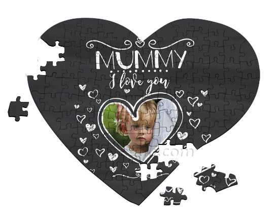 Puzzle cuore A4 Mummy