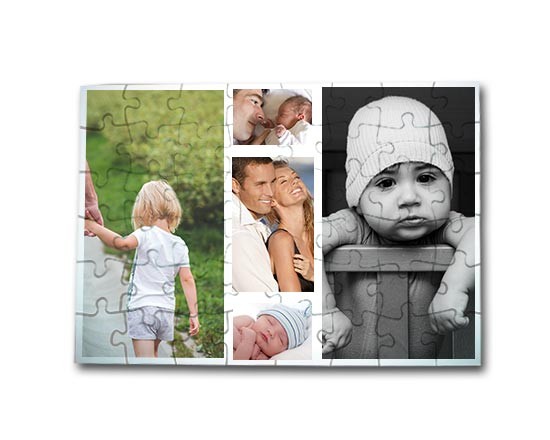 crea collage su puzzle formato A4