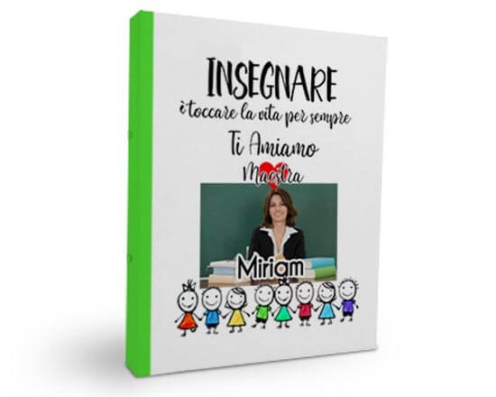 Raccoglitore ad anelli con grafica con bimbi