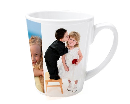 tazza per colazione con collage