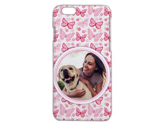 iPhone 6 cover 3D Farfalle rosa