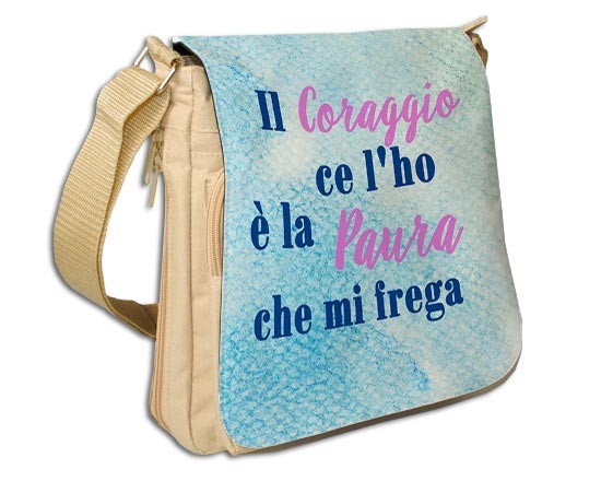 La borsa destiny con grafica stilizzata