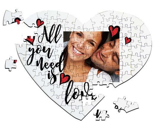 Puzzle cuore A4 Need love