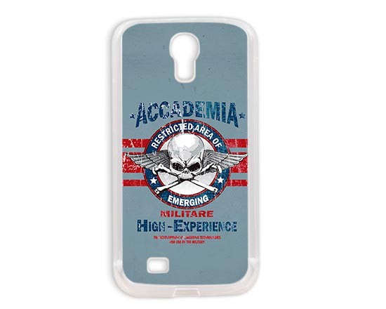 Cover in silicone Samsung S4 con grafica accademica
