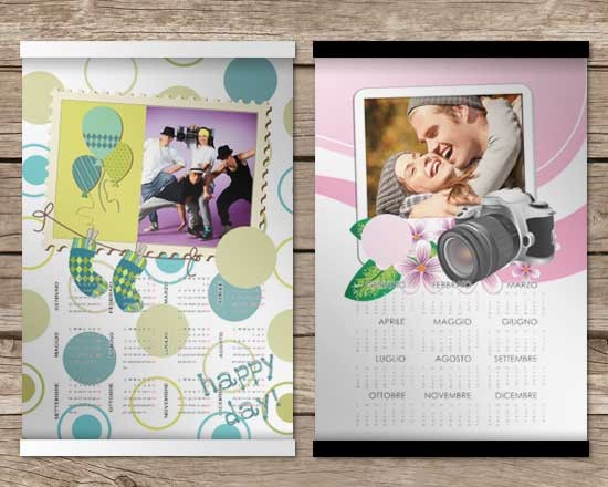Calendario con Foto su Arazzo