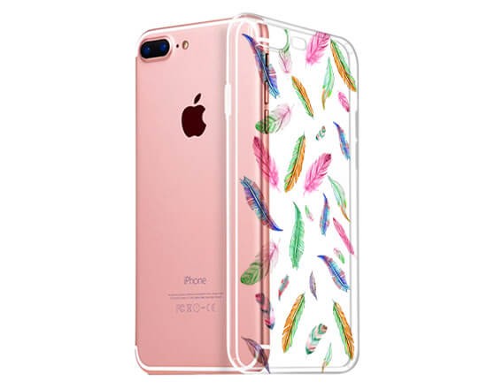 Cover Trasparente iPhone 7 Plus Piume