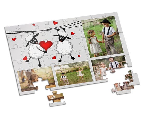 Puzzle A4 Sweet sheep