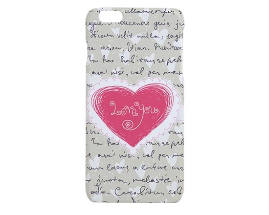 Cuore rosa per la cover iPhone 6 plus