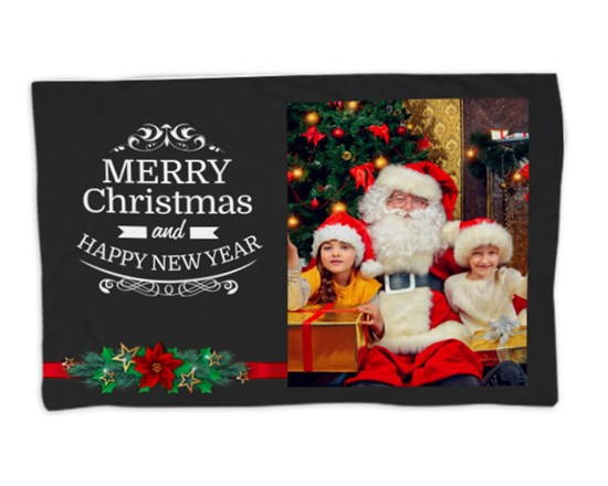 Coperta personalizzata con grafica di Natale