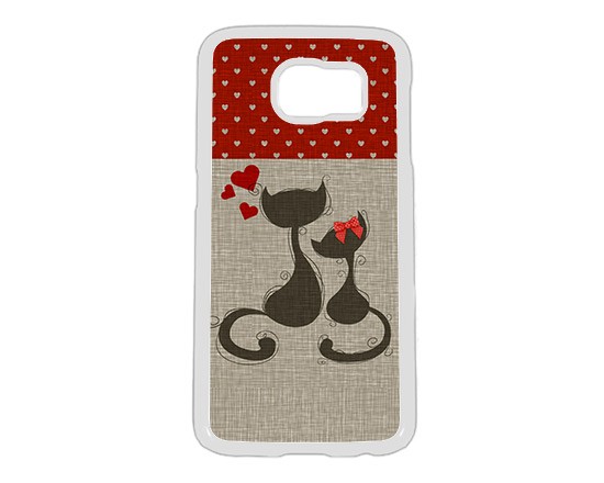 Cover Samsung Galaxy S6 cats in love
