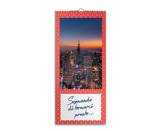 Texture Cuori Calendario 30x70 Pagina Multipla
