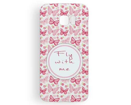 Cover Galaxy s7 Edge 3D Butterfly