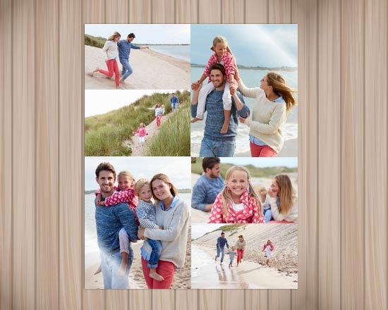 Poster collage 6 riquadri