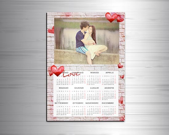 Calendario magnetico A3 Love of wall
