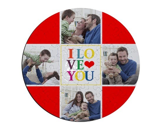 Puzzle rotondo Four love