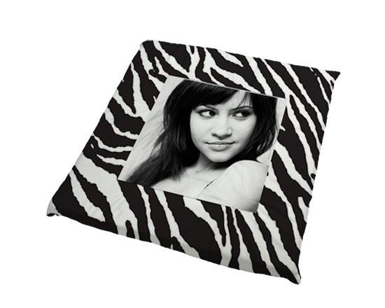 Cuscino dall'impatto fashion grazie alla texture zebrata