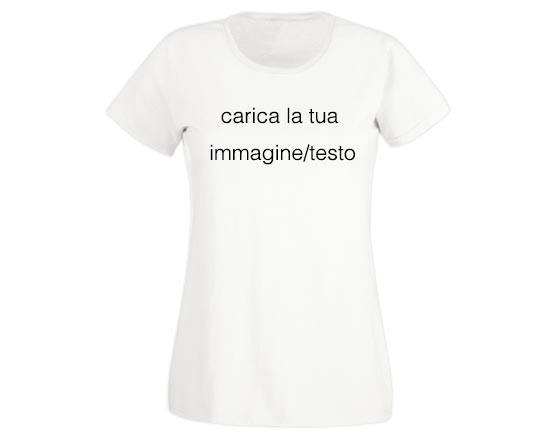 t-shirt bianca da donna