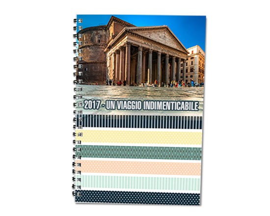 Una grafica colorata per la copertina della tua agenda