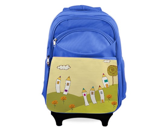 Il prezioso trolley da decorare con la grafica verde