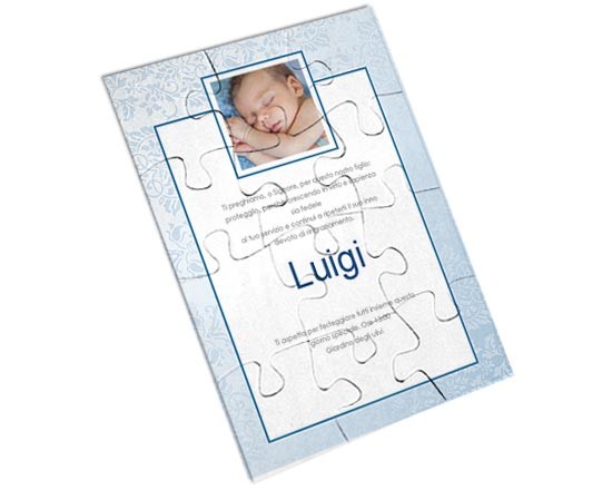 Puzzle Magnetici Rettangolari Blue frame