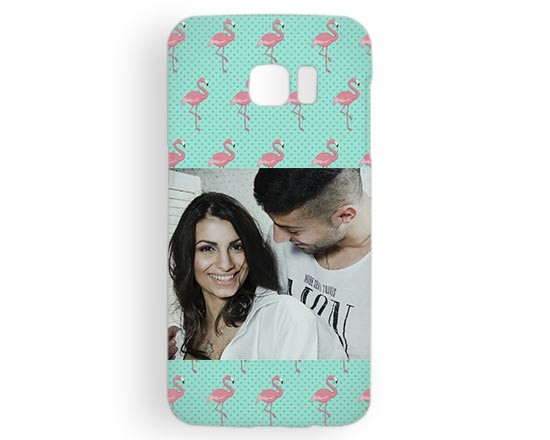 Cover Galaxy s7 Edge 3D Fenicotteri rosa